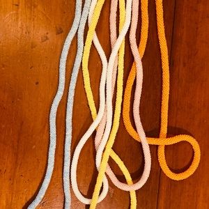 Vintage crystal glass bead necklaces Carnaval or Mardi Gras style necklaces